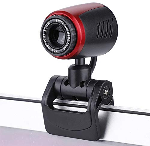 Exliy Videocamera Web HD, Webcam Clip-on USB 2.0 16MP 640 * 480, Clip Rotante Flessibile Rotante a 360 Gradi con Microfono per PC Laptop Desktop per Skype/MSN