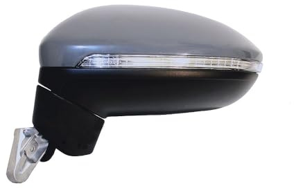 ALKAR 9039189 Außenspiegel Seitenspiegel Links Beheizbar Elektrisch mit Blinklicht Kompatibel mit VW Touran 5T1 für Linkslenker 510857521 510857537A 5TB857507