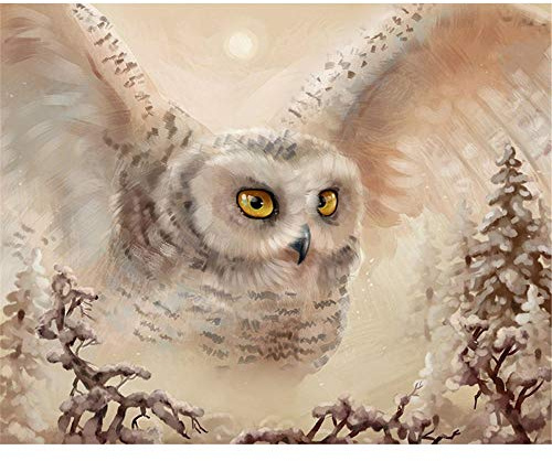 Yingxin34 Jigsaw Puzzle 2000 Teile, Weiße Eule 2000 Stück Puzzles für Erwachsene Kinder Freunde-39.17x27.75 Zoll (99.5 x 70.5cm)