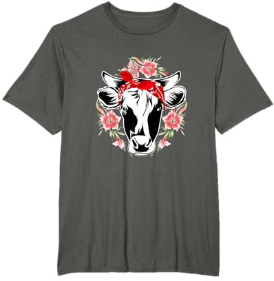 Kuh mit Bandana Kuh mit Stirnband T-Shirt