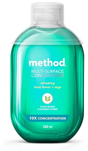 Method All Purpose Cleaner, Concentrated, Refreshing, Lotus Flower and Sage, 240ml
