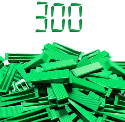 300 Tile Leveling Wedges for Tile Spacer Leveling System – Durable Plastic Wedges for Precise Tile Installation and Lippage Prevention