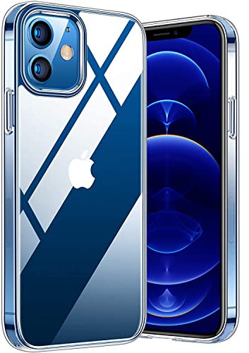Whew Crystal Clear Hülle Kompatibel mit iPhone 12 Mini, Transparent Vergilbungsfrei Ultra Dünn Handyhülle Soft TPU Silikon Case Kratzfest Stoßfestigkeit Durchsichtig Schutzhülle Slim Cover