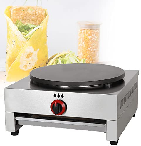 HNCXHX Maker De CrêPe Commercial,Fabricant De CrêPes avec des Assiettes en Fonte De 40 Cm,Une Machine à Cuisson De CrêPe Professionnelle pour Faire des CrêPes,des CrêPes,des Omelettes