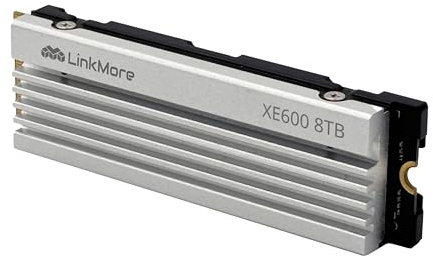 LinkMore XE600 8 TB SSD, M.2 2280 PCIe Gen4 NVMe 1.4 Interne SSD mit Kühler, bis zu 7000 MB/s, PCIe 4.0 für Spieler, kompatibel mit PlayStation 5 (PS5), PC