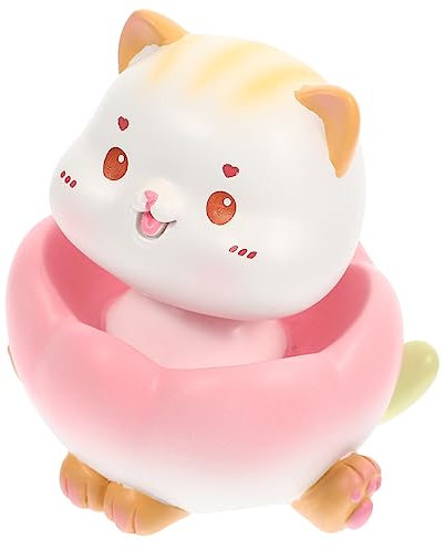 Abaodam Ornamento Forma Di Gatto in Resina Statuetta Di Gatto Che Scuote La Testa Decorazione Da Tavolo Statuette Di Gattino Giocattoli in Miniatura Decorazioni in Miniatura