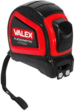 METRO FLESSIBILE MAGNETICO FLESSOMETRO 8 METRI 25mm DB TOP 1800554 VALEX RULLINA METRICA