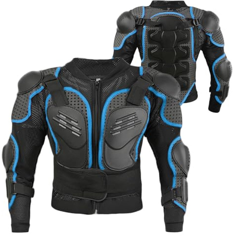 BASESILK Kids Motorcycle Armor Jacket Spine Chest Protection Dirt Bike Suit Children Full Body Gear Motocross for Cycling Racing Ski