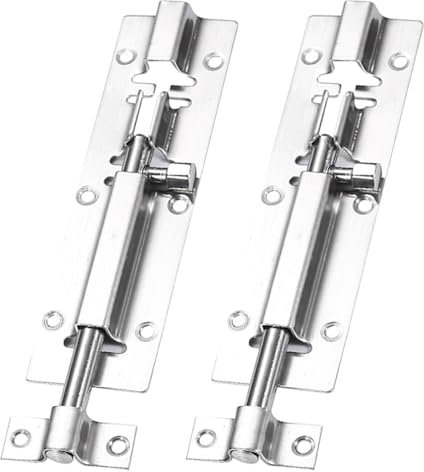 Ryaupy 2PCS Edelstahl Türriegel - Schieberiegel Garagentor und Gartentor- Türriegel für Flächenbündige Türen - Verschlussriegel