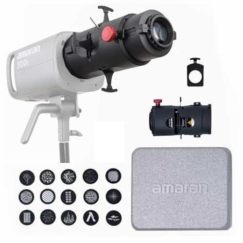 Amaran Spotlight SE 36° Lens Gobos Kit for Amaran Halo 300x 200x 100x 60x | Projection Lens Modifier Compatible with Amaran 300C 150C 200x S