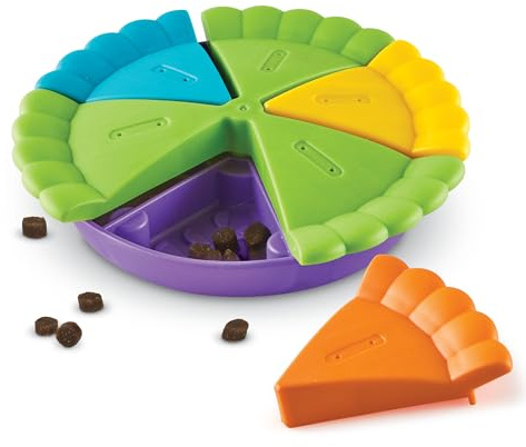 Brightkins Puzzle Parts de Tarte pour friandises pour Chien, Jouet interactif pour Chien Contre l'ennui, Stimulation cérébrale, gamelle Anti-glouton, Cadeau et Jouet d'anniversaire pour Chien
