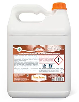 Bauchem Cotto & Clinker Lavapavimenti Auto Lucidante Anti Impronte 5 Lt