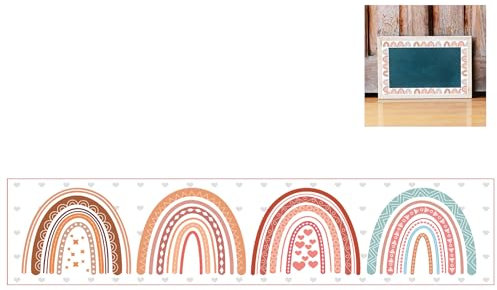 BordüRe Selbstklebend Kinderzimmer Tapeten Wohnzimmer Wanddeko Badezimmer 3d Fliesenaufkleber Wandleisten grüner Regenbogen 7.6cm X 2000cm