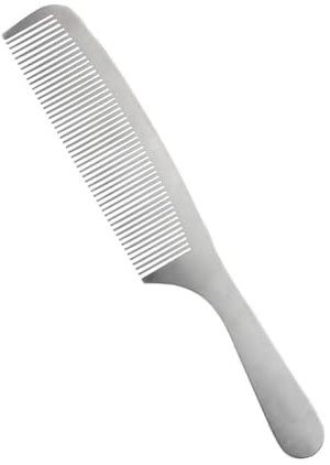 Pettini da barbiere in metallo Pettine per capelli in acciaio inossidabile Pettine per taglio fine pettine per capelli per donne pettine parrucchiere pettine districante