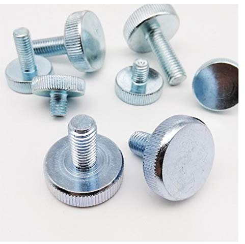 Rändelschrauben, Flügelschraube, 1/5 Stück M3 M4 M5 M6 M8 M10 DIN653 GB835 Rändelschraube mit flachem Kopf, handfest anziehen, Flügelschraube for Vorhangfassaden und Glas, werkzeuglos einstellbar(16mm