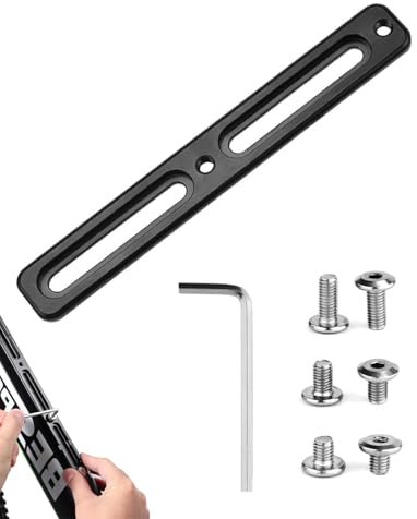 KGDUYC Adaptador para Portabidones de Bicicleta Ajustable, Montajes de Posición Alta, Soporte para Botella de Agua para Carretera y Montaña, 2 Ranuras, Negro