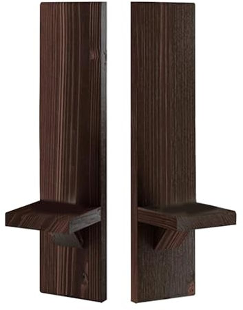 Kerzenleuchter im Landhausstil – Wandkerzenhalter aus, Kerzenständer im Landhausstil | Wandkerzenhalter aus, Wandakzent aus, 2er-Pack Wandkerzenhalter für Wohnzimmer, Esszimmerdekoratio