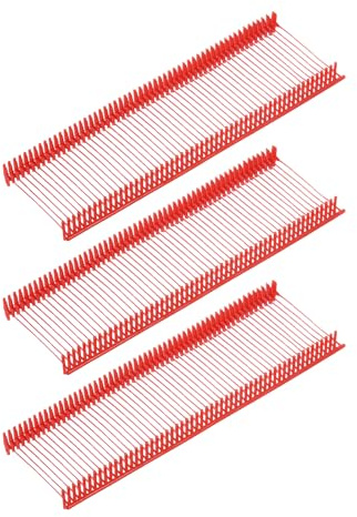 sourcing map 3000pcs Standard Tagging Gun Fasteners 25mm Tagging Barbs Pins PP Plastic Tag for Price Tagging Gun, Clothing Tags Gun Attachments for Clothes Bag Fabric, Red