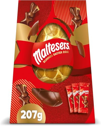 Bunnies - Huevo de Pascua de chocolate con leche de 207 g (paquete de 3), especial para Pascua, sabroso y retorcido, cesta de regalo para cumpleaños, Navidad, Año Nuevo