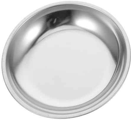 PRETYZOOM Stainless Steel Teabag Dish Tea Bag Storage Holder Decorative Tea Bag Coaster round Metal Plate Easy to Clean Drip-preventing Tray for Offices