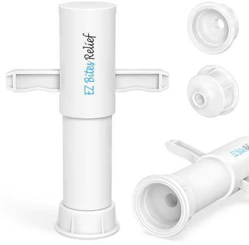 YARKOR Bug Bite Suction Tool, Natural Itch Relief & Swelling Sucker in 30s– Portable Bite & Sting First Aid – Venom Extractor for Hiking, Camping – Summer Essentials for Kids & Adults - 1 Pack, White