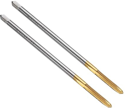 QUARKZMAN 2Stück Metrisch Gewindeschneider M4 x 0,7 Gewindebohrer M35 HSS Hochwertiger Brennende gelbe Beschichtung Maschinengewindebohrer