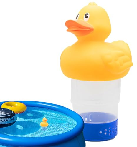 Pool Chlor Floater, ChlorFloater Einstellbarer Schwimmender Chlorspender Entenform,Dosierschwimmer Pool Chlor Floater Einstellbaren,Tablettenhalter Für Kleine Und Große Wanne