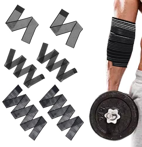 eupdd 6 Vendaje de Rodilla: 70/90/180cm Rodilleras Elásticas Deporte, para Brazo, Muslo, Pantorrilla, Muñequera Elastica, Rodilleras Ceportivas, Rodilleras para Gimnasio, Correr
