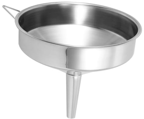 ABOOFAN Embudo y Diámetro Amplio Grande de Acero Inoxidable con Boca Ancha Diseño Fácil de Limpiar para Trasvase Industrial y Automotriz para Vehículos y Camiones