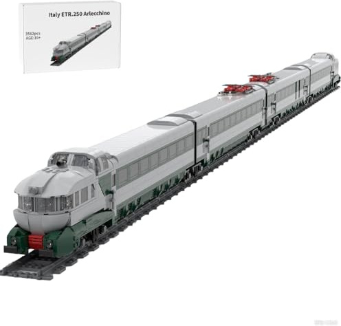 ToysWeltX Italy ETR.250 Arlecchino Train Building Blocks Set (Static/3562PCS