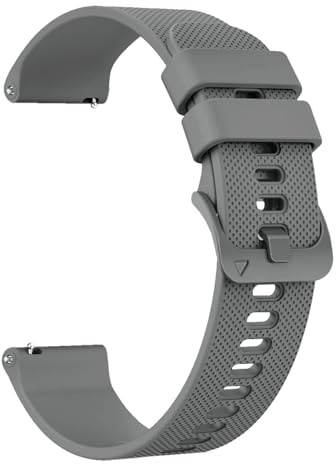 Aurrain 18mm mjukt silikon klockarmband för Garmin Vivoactive 4S/3S/Venu3s/Venu2s/Huawei WatchGT5/WatchGT4/Forerunner255s/Active S/Fossil Ladies Gen 6/5E/3/4/HR Gen4,Silikon sportarmband för klocka.