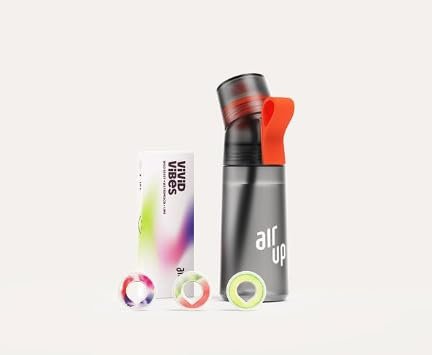 Original Wasserflasche Gen2 Original Starter Set mit Pods in 3 Geschmacksrichtungen I 600ml Trinkflasche mit zuckerfreiem Geschmack I spülmaschinenfest, BPA-frei I in Grau - Air