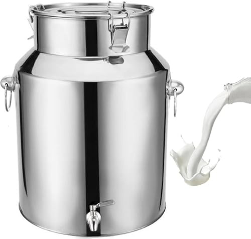 aliooila bidon inox pour huile d olive 5-88 litres avec robinet,bidon alimentaire pour Huile Et Aliments pour Stockage,Capacity-7L