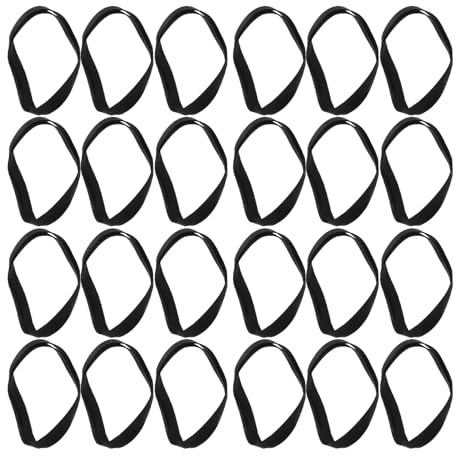 FUNNETOYU 90pcs Flat Rubber Belts for Cassette Recorders Recorder Accessories for Dvd CD Vcr Drives Easy-install Turntable Repair Kit with Versatile Compatibility