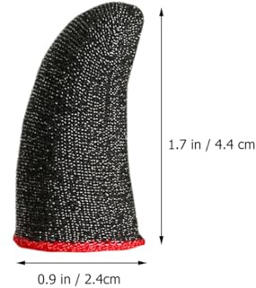 SHERCHPRY 10 Stück Flexible Fingerlinge aus Silberfaser mit Konstantem Wickeldruck für Mobiles Gaming Strapazierfähiger Fingerschutz für Präzise Fingerkoordination