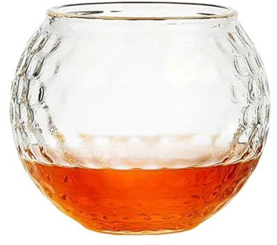 Générique Bicchieri da bere, design palla da golf Tumbler | bicchieri da Whisky stile vecchio fashioned | per antipasti, feste & - ideali per caffè ghiacciato, birra, vino, acqua, vodka