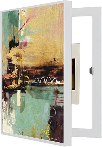 Säkringsskåp Skydd, Breaker Box lock, säkringsskåp, diskar dekoration målningarg(White)