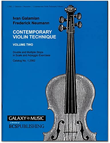 Contemporary Violin Technique Volume 2 von Ivan Galamian - Notenbuch mit bunter herzförmiger Notenklammer