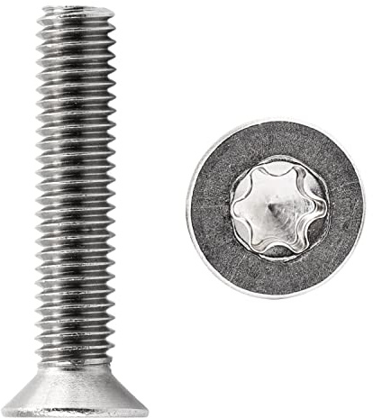 FASTON® Senkkopfschrauben M5x12 mit InnensechsrundTX - T25 DIN 965 Edelstahl A2 V2A (10 Stück) Kreuzschlitzschraube Senkkopf Schrauben Gewindeschrauben Vollgewinde (ISO 7046)