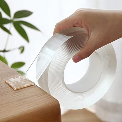 Clear Nano Gel Tape Strong Double Sided Hard As Nails Adhesive Hanging Tape 1M x 3CM