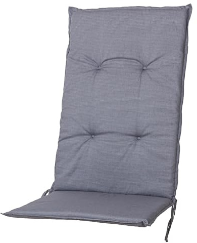 50431-712 Sun Garden Auflage Hochlehner Rustico grau 116x48,5x5 cm Sitzpolster (ohne Stuhl)