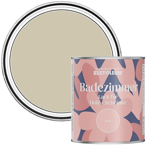 Rust-Oleum Light Brown Moisture Resistant Bathroom Wood and Cabinet Paint in Matt Finish - HESSIAN 750ML