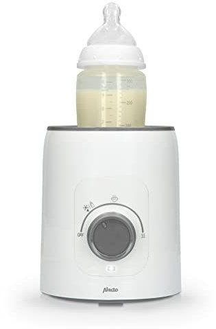 Alecto BW600 Bottle Warmer Baby Steriliser for Baby Bottles - Baby Food Heater and BPA-Free Bottle Warmer - Baby Food Warmer White