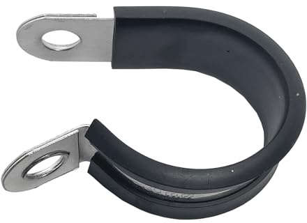 Lumonic 10x 30mm Rohrschellen mit Gummieinlage Edelstahl V2A I Kabelschellen zum Schrauben I Schlauchschelle 30mm, Rohrschellen, Befestigungsschelle 30mm, Rohrhalterung