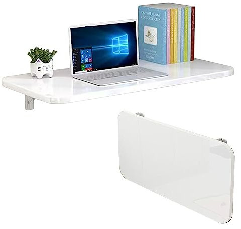 NUACOS Wandtisch Klappbar, Wandklapptisch Aus Massivholz, Klapptisch Küche Laptoptisch Esstisch Schreibtisch Platzsparender Wand klappbar Tisch,50x40cm