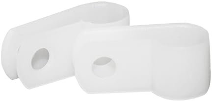 DOITOOL 100stücke Kabelhalter R-förmig Aus Nylon Kabelklemme Schraubbar Für Haus Und Büro Drahtanordnung Mit Clip Für Computer Tv Und Stromkabel Weiß
