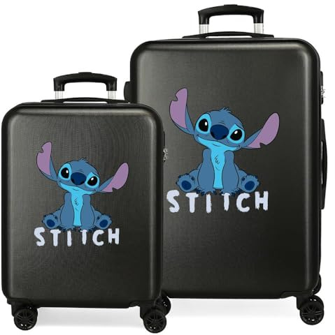 Disney Kinderkoffer, hartschalig, mit seitlichem Zahlenschloss, 4 Rollen, Handgepäck, hergestellt aus ABS, einem robusten und leichten Material.