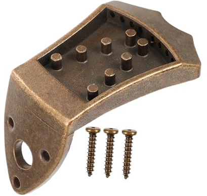 Vaguelly 1satz Mandolinenbrücke Aus Eleganter Saitenhalter Für Mandoline Einfache Installation Kompatibel Mit Meisten Mandolinen Zubehör Für Musiker Und Mandolinenliebhaber