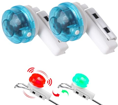 Bissanzeiger Angeln | Bissanzeiger Mit LED Light Strike | Elektronische Bissanzeige Mit Bewegungssensor | Angelzubehör Led Posen Angeln Mit Bissanzeiger Für Nachtangeln Oder Meeresangeln