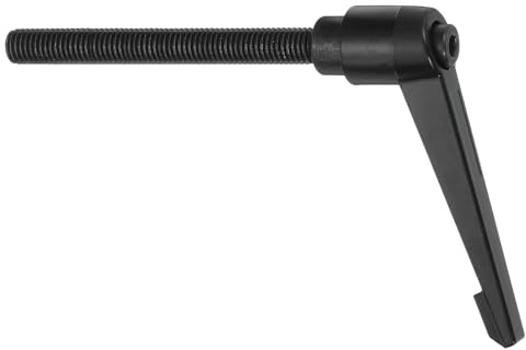 QUARKZMAN M10 x 90mm Einstellbare Knöpfe Griff Männliches Gewinde Druckknopf Ratschen Schnellspannende Drehbolzen für Drehmaschinen, Schwarz